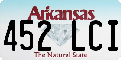 AR license plate 452LCI