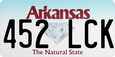 AR license plate 452LCK
