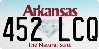 AR license plate 452LCQ