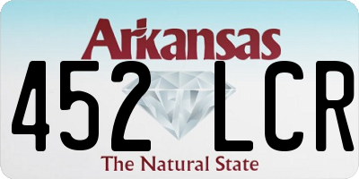 AR license plate 452LCR