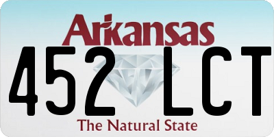 AR license plate 452LCT