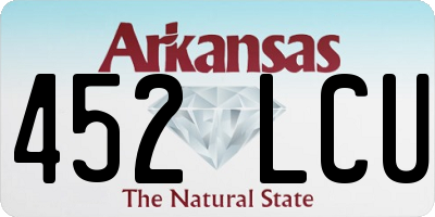 AR license plate 452LCU
