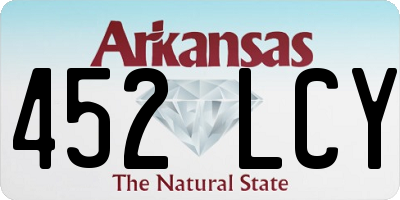 AR license plate 452LCY
