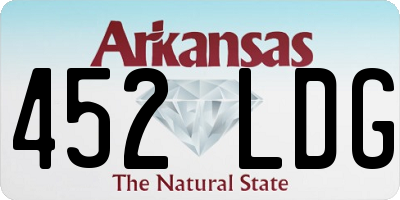 AR license plate 452LDG