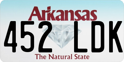 AR license plate 452LDK