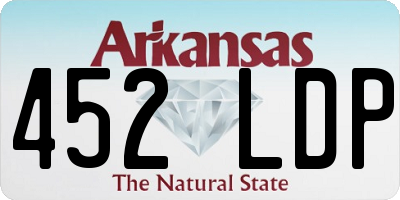 AR license plate 452LDP