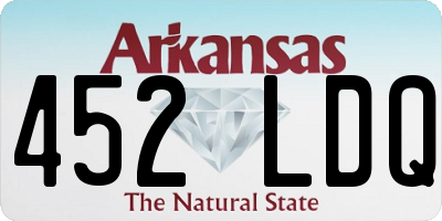 AR license plate 452LDQ