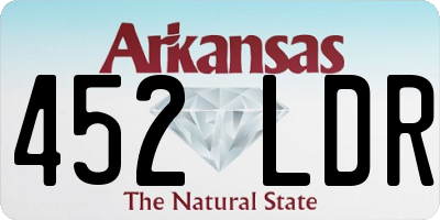 AR license plate 452LDR
