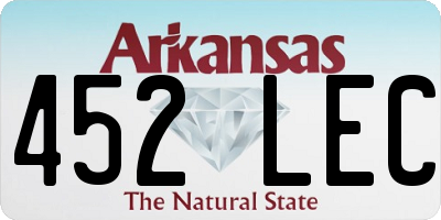 AR license plate 452LEC