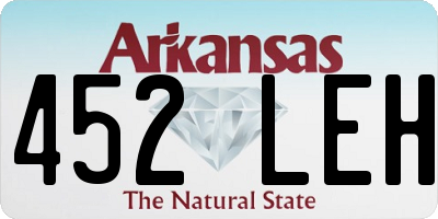 AR license plate 452LEH