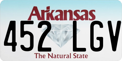 AR license plate 452LGV