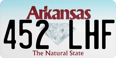 AR license plate 452LHF