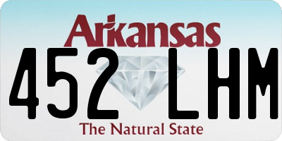 AR license plate 452LHM