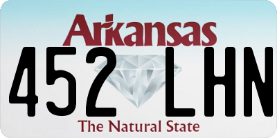 AR license plate 452LHN