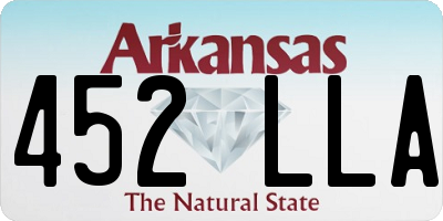 AR license plate 452LLA