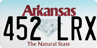 AR license plate 452LRX