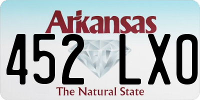 AR license plate 452LXO