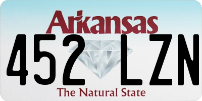 AR license plate 452LZN