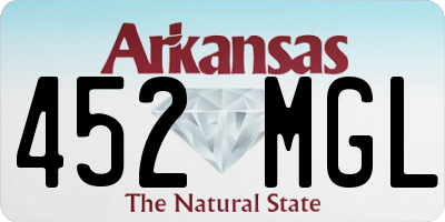 AR license plate 452MGL