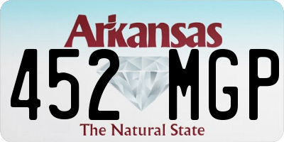 AR license plate 452MGP