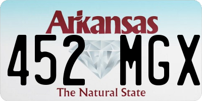 AR license plate 452MGX
