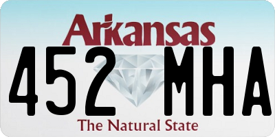 AR license plate 452MHA