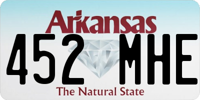 AR license plate 452MHE