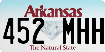 AR license plate 452MHH
