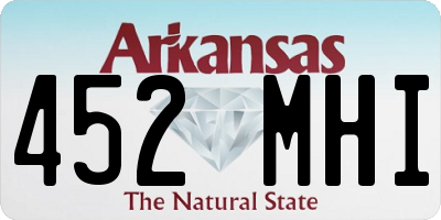AR license plate 452MHI