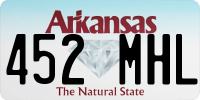 AR license plate 452MHL