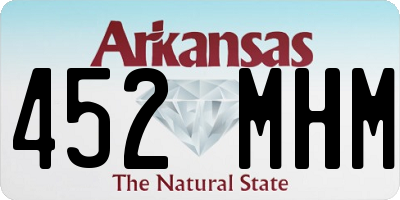 AR license plate 452MHM
