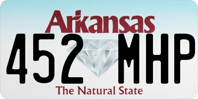 AR license plate 452MHP