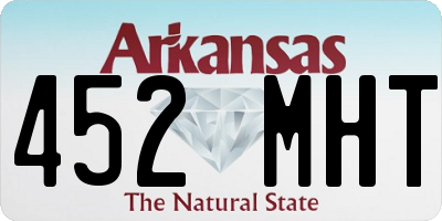 AR license plate 452MHT