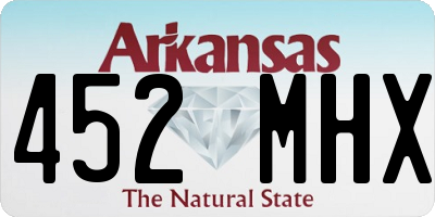 AR license plate 452MHX