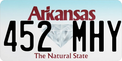 AR license plate 452MHY