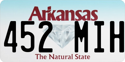AR license plate 452MIH