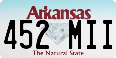 AR license plate 452MII