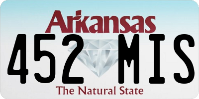 AR license plate 452MIS