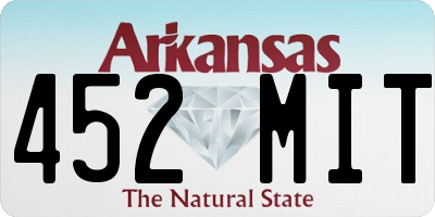 AR license plate 452MIT