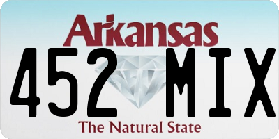 AR license plate 452MIX