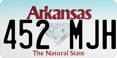 AR license plate 452MJH