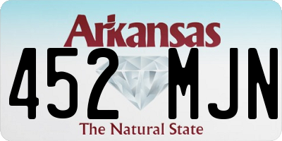 AR license plate 452MJN