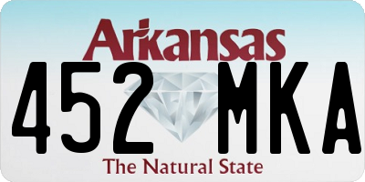 AR license plate 452MKA
