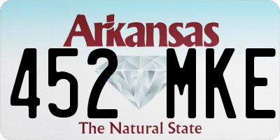 AR license plate 452MKE