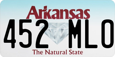 AR license plate 452MLO