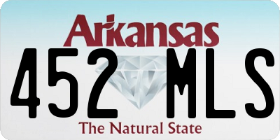 AR license plate 452MLS