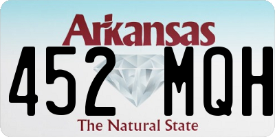 AR license plate 452MQH