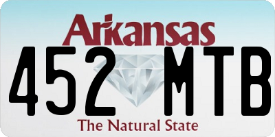 AR license plate 452MTB
