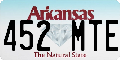 AR license plate 452MTE