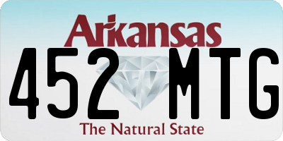 AR license plate 452MTG